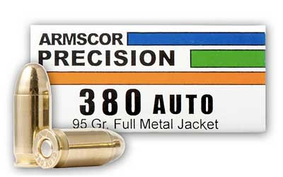 ARMSCOR 380ACP 95GR FMJ 50/1000 - Click Image to Close