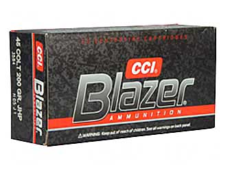 CCI/BLAZER 45 COLT 200GR JHP 50/1000