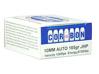 CORBON 10MM 165GR JHP 20/500 - Click Image to Close
