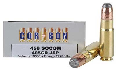 CORBON 458 SOCOM 300GR JHP 20/240 - Click Image to Close