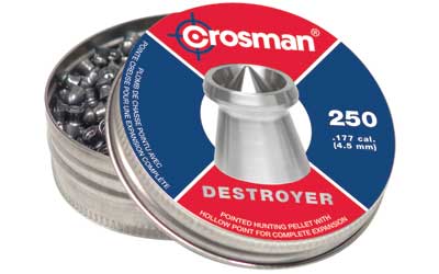 CROSMAN DESTROYER .177 POINT/DISHED - Click Image to Close