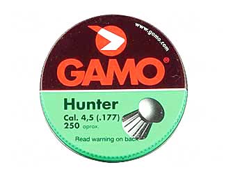 GAMO 250 HUNTER PELLTS RND NOSE .177 - Click Image to Close
