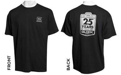 GLOCK 25TH ANNIV T-SHIRT BLK MED - Click Image to Close