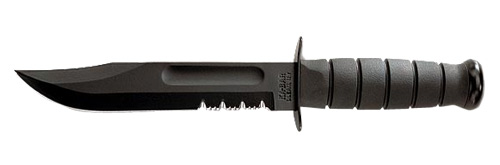 KBAR FIGHTING KNF 7" W/SHTH BLK SER - Click Image to Close