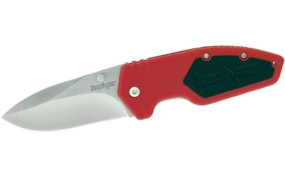 KERSHAW HALF TON 2.5" PLN STS/RED - Click Image to Close