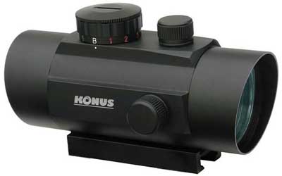 KONUS RED/GRN RED DOT 40MM - Click Image to Close