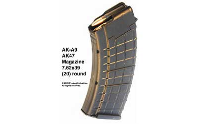 PROMAG AK-47 762X39 20RD POLY BLK - Click Image to Close