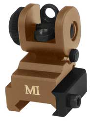 MIDWEST REAR FLIP UP SIGHT AR FDE - Click Image to Close