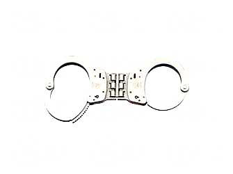 S&W 300 HINGED HANDCUFFS NICKEL - Click Image to Close