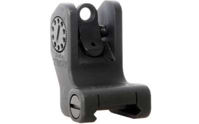 TROY FIXED REAR BATTLE SIGHT BLK - Click Image to Close