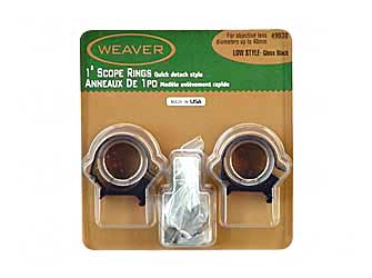 WEAVER TOP MOUNT RNGS 1" LOW - Click Image to Close