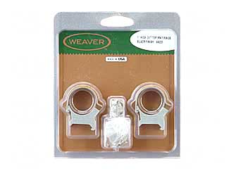WEAVER TOP MOUNT RNGS 1" HIGH SS - Click Image to Close