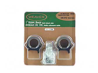 WEAVER TOP MOUNT RNGS 1" LOW MATTE - Click Image to Close