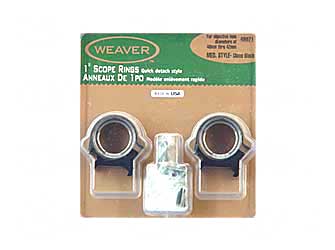 WEAVER TOP MOUNT RNGS 1" MED - Click Image to Close