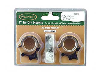 WEAVER SURE GRIP TIP OFF 1" GLOSS - Click Image to Close